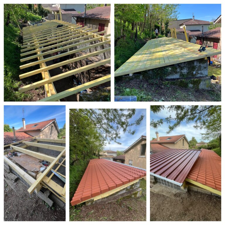 réfection complète toiture tuiles et bac acier